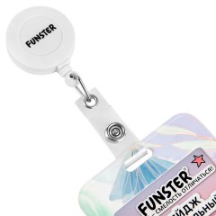 Бейдж вертикальный с 3D-печатью "Pastel grade" (85х54 мм), с рулеткой, СЛАЙДЕР, FUNSTER (ФАНСТЕР), 238842 - фото 4