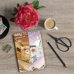 Скетчбук, белая бумага 120 г/м2 + крафт 80 г/м2 165х240 мм, 60 + 20 л., гребень, BRAUBERG ART DEBUT, 112982 Скетчбук, белая бумага 120 г/м2 + крафт 80 г/м2 165х240 мм, 60 + 20 л., гребень, BRAUBERG ART DEBUT, 112982 - фото 8