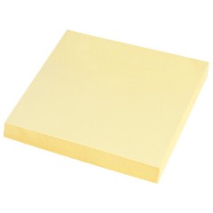 Блок самоклеящийся (стикеры) STAFF STANDARD, ПАСТЕЛЬНЫЙ 76х76 мм, желтый, 100 листов, 116573 - фото 2