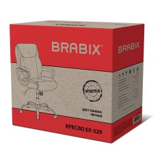 Кресло BRABIX "Forex EX-529", экокожа, разборное пятилучие, черное, 532980 - фото 15
