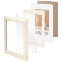 Рамка 15х21 см с паспарту 10х15 см небьющаяся, аналог IKEA, багет 26 мм, МДФ, BRAUBERG "Zool", цвет слоновая кость, 391374 Рамка 15х21 см с паспарту 10х15 см небьющаяся, аналог IKEA, багет 26 мм, МДФ, BRAUBERG "Zool", цвет слоновая кость, 391374 - фото 5