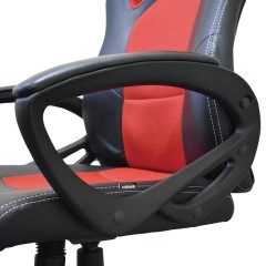 Кресло компьютерное BRABIX "Rider EX-544", экокожа черная/ткань красная, 531583 Кресло компьютерное BRABIX "Rider EX-544", экокожа черная/ткань красная, 531583 - фото 5