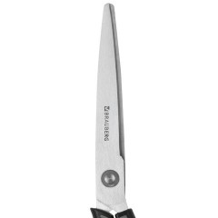 Ножницы BRAUBERG "EXTRA", 210 мм, серо-черные, 2-х сторонняя заточка, эргономичные ручки, 237296 - фото 5