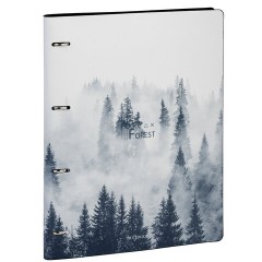 Тетрадь на кольцах БОЛЬШАЯ А4 (240х310 мм), 120 л., под кожу, BRAUBERG VISTA, "Туман", 404515 - фото 12