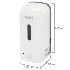 Дозатор для жидкого мыла-пены LAIMA PROFESSIONAL SUPER, НАЛИВНОЙ, СЕНСОРНЫЙ, 1 л, белый, ABS-пластик, 609502 - фото 7