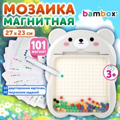 Мозаика магнитная развивающая для детей "Медвежонок", стилус, 101 магнит, 10 карточек, BAMBOX, 665891 Мозаика магнитная развивающая для детей "Медвежонок", стилус, 101 магнит, 10 карточек, BAMBOX, 665891 - фото 9