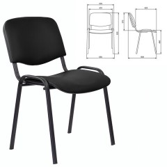 Стул STAFF "Iso Lite CF-008", кожзам черный (Z-11), 532564 - фото 6