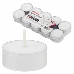 Свечи чайные Maxi Life, до 8 часов горения, вес 21 г, КОМПЛЕКТ 10шт., в гильзе, LAIMA, 609201 - фото 6