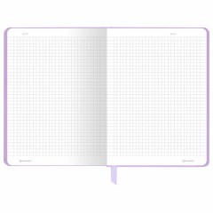 Блокнот с резинкой в клетку 96 л., А5 145х203 мм, твердая обложка, BRAUBERG, "Minimal", сиреневый, 116322 Блокнот с резинкой в клетку 96 л., А5 145х203 мм, твердая обложка, BRAUBERG, "Minimal", сиреневый, 116322 - фото 3