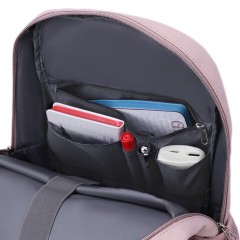 Рюкзак HEIKKI FUSION (ХЕЙКИ) универсальный, 2 отделения, отделение для ноутбука, c КОШЕЛЬКОМ, пыльная роза, 44х31х14 см, 273867 - фото 11