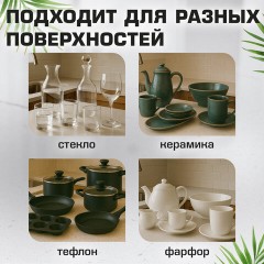 Губки для посуды 110х70х20 мм, ЦЕЛЛЮЛОЗНЫЕ, КОМПЛЕКТ 5 штук, желтые, LAIMA, 700259 - фото 12