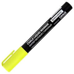Маркер меловой CHALK LIQUID MARKER, ЖЕЛТЫЙ, 3 мм, стираемый, BRAUBERG "CHALK", 152590 - фото 7
