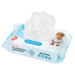 Полотенца влажные детские гипоаллергенные 80 шт., БОЛЬШИЕ XXL 16,5х25 см, без отдушки, LAIMA Kids, 116525 - фото 3