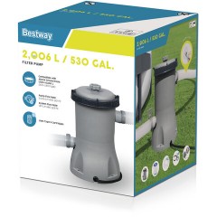 Картриджный фильтр-насос 2006 л/ч, картридж II, для бассейнов от 366 до 457 см, BESTWAY, 58383 - фото 2