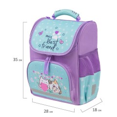 Ранец ПИФАГОР BASIC, 1 отделение, 3 кармана, эргономичная спинка, "Cat friends", 35х28х18 см, 272048 Ранец ПИФАГОР BASIC, 1 отделение, 3 кармана, эргономичная спинка, "Cat friends", 35х28х18 см, 272048 - фото 9