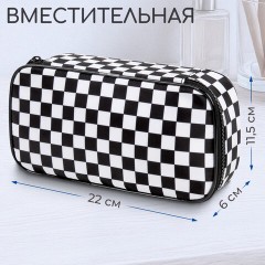 Пенал-органайзер BRAUBERG, 1 отделение, полиэстер, 22x11,5x6 см, "Black and White", 271572 - фото 9