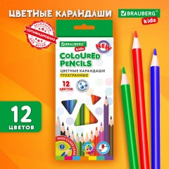 Карандаши цветные BRAUBERG KIDS NEW, 12 цветов, трехгранные, грифель 3 мм, 182001 Карандаши цветные BRAUBERG KIDS NEW, 12 цветов, трехгранные, грифель 3 мм, 182001 - фото 8