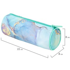 Пенал-тубус BRAUBERG, с эффектом Soft Touch, мягкий, "Mint marble", 22х8 см, 271568 Пенал-тубус BRAUBERG, с эффектом Soft Touch, мягкий, "Mint marble", 22х8 см, 271568 - фото 5