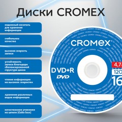 Диски DVD+R (плюс) CROMEX, 4,7 Gb, 16x, Cake Box (упаковка на шпиле), КОМПЛЕКТ 25 шт., 513777 Диски DVD+R (плюс) CROMEX, 4,7 Gb, 16x, Cake Box (упаковка на шпиле), КОМПЛЕКТ 25 шт., 513777 - фото 7
