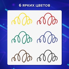 Ручки капиллярные (линеры) 6 ЦВЕТОВ, BRAUBERG "FINE 040", шестигранные, линия 0,4 мм, 144141 - фото 15