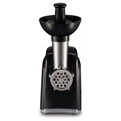 Мясорубка MOULINEX ME105830, 1400 Вт, производительность 1,7 кг/мин, 2 насадки, реверс, пластик, черная, 1510001079 - фото 2