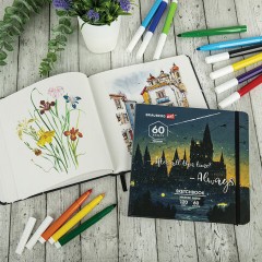 Скетчбук для маркеров 120 г/м2, 195х195 мм, 60 л., твердая обложка, резинка, BRAUBERG ART PREMIERE, Замок, 115104 Скетчбук для маркеров 120 г/м2, 195х195 мм, 60 л., твердая обложка, резинка, BRAUBERG ART PREMIERE, Замок, 115104 - фото 9