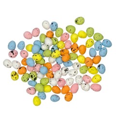 Декорация пасхальная 1,8 см "Яйца", НАБОР 100 штук, пенопласт, разноцветные, ЗОЛОТАЯ СКАЗКА, 592635 - фото 2