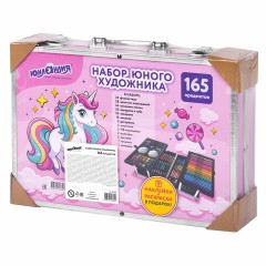 Набор ЮНОГО ХУДОЖНИКА "ЕДИНОРОГ" для рисования и творчества в кейсе ЮНЛАНДИЯ, 165 предметов, 665670 Набор ЮНОГО ХУДОЖНИКА "ЕДИНОРОГ" для рисования и творчества в кейсе ЮНЛАНДИЯ, 165 предметов, 665670 - фото 8