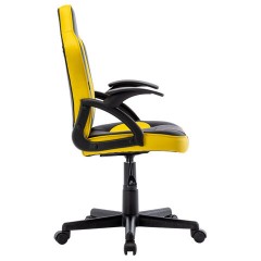 Кресло компьютерное BRABIX "Shark GM-203", экокожа, черное/желтое, 532514 Кресло компьютерное BRABIX "Shark GM-203", экокожа, черное/желтое, 532514 - фото 2
