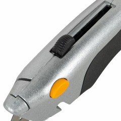 Нож универсальный мощный алюминиевый BRAUBERG "Heavy duty M", автофиксатор, резиновые вставки, 238736 Нож универсальный мощный алюминиевый BRAUBERG "Heavy duty M", автофиксатор, резиновые вставки, 238736 - фото 7
