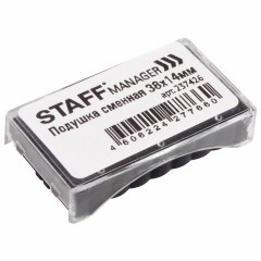Подушка сменная STAFF (38х14 мм) для штампов "Printer 9011T", "Printer 8051", синяя, 237426 - фото 3