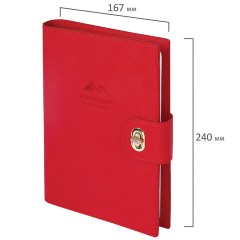Ежедневник-органайзер недатированный B5 167х240 мм BRAUBERG "Nova", под кожу, 160 л., красный, 116203 - фото 3
