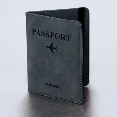 Обложка для паспорта и документов с защитой от считывания, 9 карманов, резинка, экокожа, темно-голубая, BRAUBERG, 238752 - фото 4