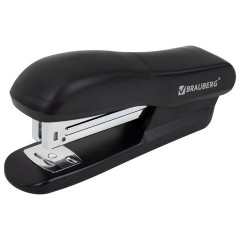 Степлер №24/6, 26/6 BRAUBERG "SX-39", до 25 листов, черный, 228590