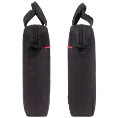 Сумка портфель BRAUBERG PRACTICAL с отделением для ноутбука 15,6", "Red line", черная, 29х40х7 см, 270829 - фото 3