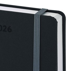 Ежедневник датированный 2026 А5 138x213 мм, BRAUBERG "Mosaic", под кожу, карман для ручки, черный, 117114 - фото 4