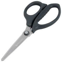 Ножницы BRAUBERG "BOMB", 170 мм, графитовый цвет, 2-сторонняя заточка, эргономичные, 238857 - фото 3