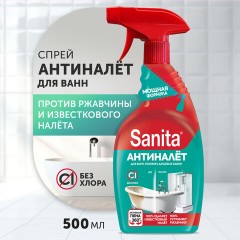 Чистящее средство 500 мл, SANITA "Антиналет", без хлора, 25761 Чистящее средство 500 мл, SANITA "Антиналет", без хлора, 25761 - фото 2