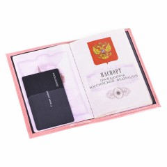 Обложка для паспорта экокожа, мягкая вставка изолон, "PASSPORT", розовая, STAFF "Profit", 238409 Обложка для паспорта экокожа, мягкая вставка изолон, "PASSPORT", розовая, STAFF "Profit", 238409 - фото 6