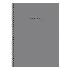 Тетрадь А4, 120 л., BRAUBERG, гребень, клетка, матовая ламинация, "Minimal Classic", 405640 - фото 5