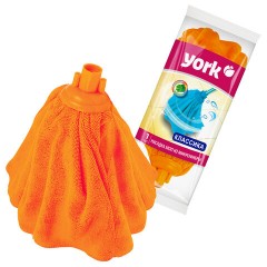 Насадка МОП "ЮБОЧКА" для швабры, еврорезьба, микрофибра, 24 см, 93 г, YORK, 77060 - фото 3