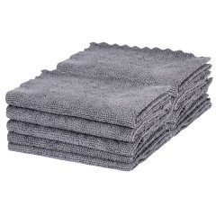 Салфетки из МИКРОФИБРЫ 30х30 см, GRAY, big pack, КОМПЛЕКТ 10 штук, 180 г/м2, LAIMA HOME, 700609 - фото 5