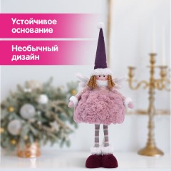 Украшение новогоднее интерьерное 48 см, дизайн "Фея", полиэстер, ЗОЛОТАЯ СКАЗКА, 592523 - фото 12