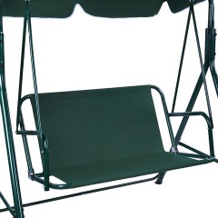 Качели садовые NOSTRESS (НОСТРЕСС) RELAX SC-001, 2 места, Ш140хГ110хВ153 см, мягкое сиденье, зеленый/белый, 680050 - фото 5