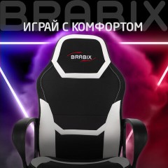 Кресло компьютерное BRABIX "Alpha GM-018", ткань/экокожа, черное/белое, 532640, GM-018_532640 Кресло компьютерное BRABIX "Alpha GM-018", ткань/экокожа, черное/белое, 532640, GM-018_532640 - фото 17
