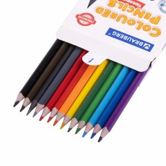 Карандаши цветные BRAUBERG PREMIUM 12 цветов + 1 чернографитный карандаш, трехгранные, грифель 3 мм, 181936 Карандаши цветные BRAUBERG PREMIUM 12 цветов + 1 чернографитный карандаш, трехгранные, грифель 3 мм, 181936 - фото 4