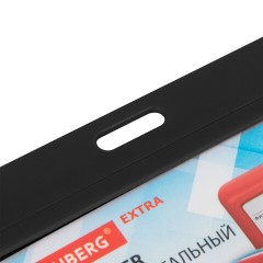 Бейдж горизонтальный (54х85 мм), черный, МАТОВАЯ ПОВЕРХНОСТЬ, BRAUBERG EXTRA, 238819 - фото 6