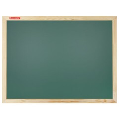Доска для мела магнитная 45х60 см, зеленая, деревянная рамка, BRAUBERG "Wood", 238798