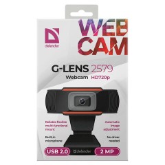 Веб-камера DEFENDER G-lens 2579, HD 720p, 2 Мп, черная, 63179 - фото 6