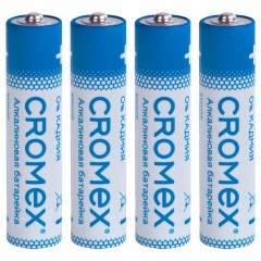 Батарейки алкалиновые "мизинчиковые" КОМПЛЕКТ 4 шт., CROMEX Alkaline, AAA (LR03, 24А), блистер, 457131 Батарейки алкалиновые "мизинчиковые" КОМПЛЕКТ 4 шт., CROMEX Alkaline, AAA (LR03, 24А), блистер, 457131 - фото 4